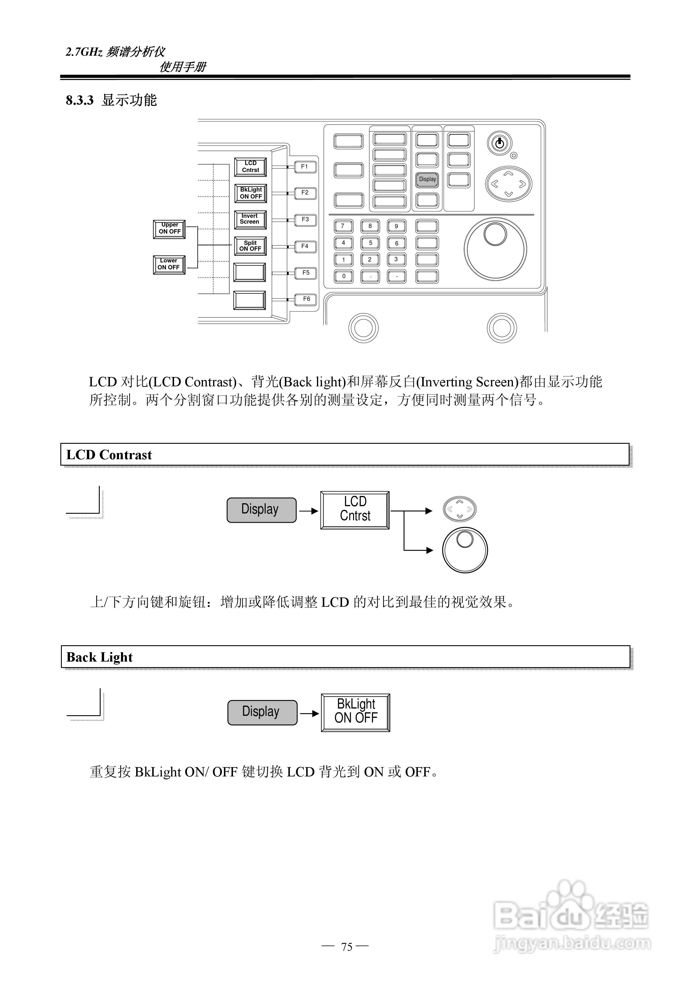 频谱分析仪GSP-827操作手册:[8]