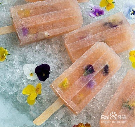 教你自制鲜花冰棍