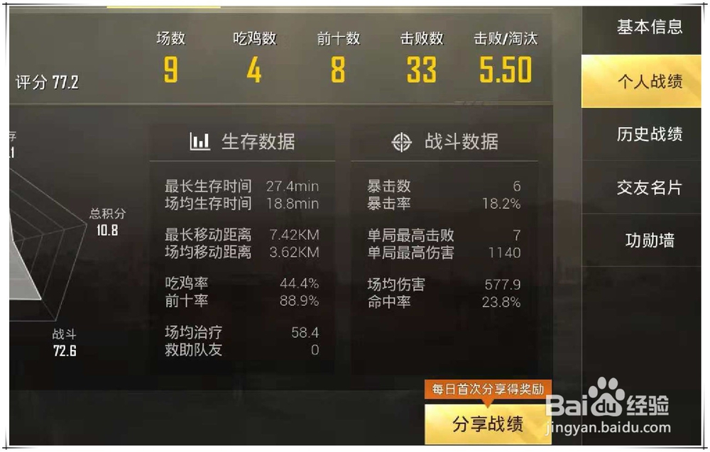 吃鸡kda怎么看