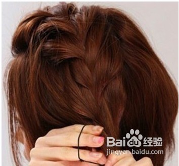 韩式短发编发
