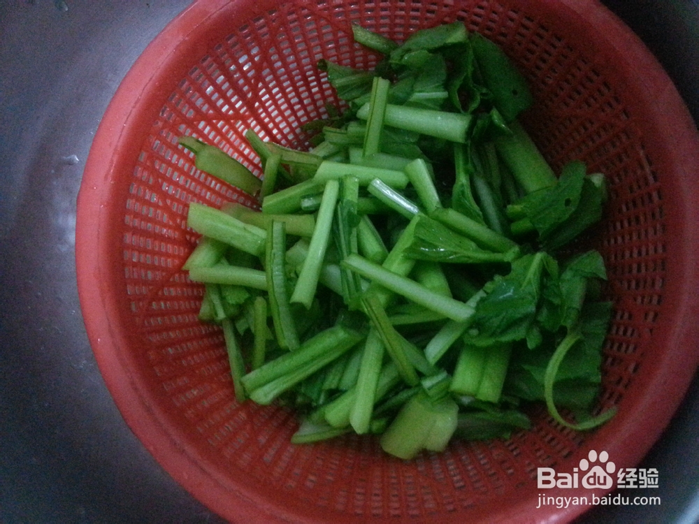 青菜敲肉鲜汤