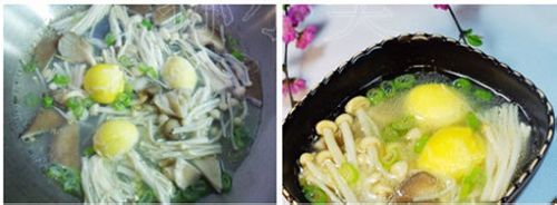 高蛋白、低脂肪的营养菜----【双菇烩蛋黄】