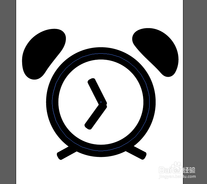 ai怎样画出闹钟矢量图形