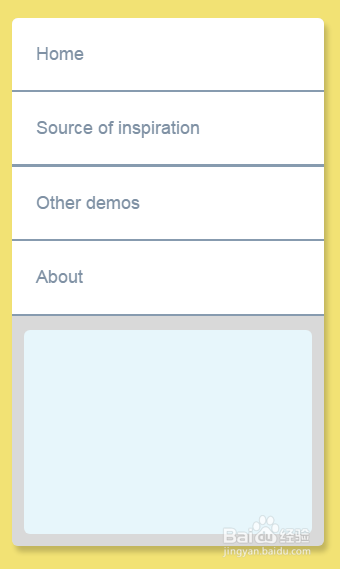 html+css3+jquery点击展开平滑下拉特效UI