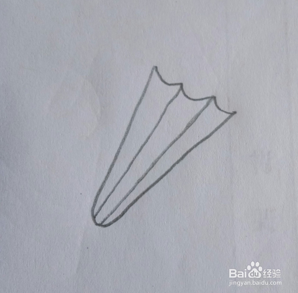 儿童简笔画伞的画法三