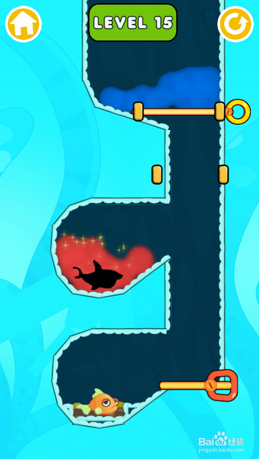 Fish Rescue Pull The Pin的Level 15怎样过关