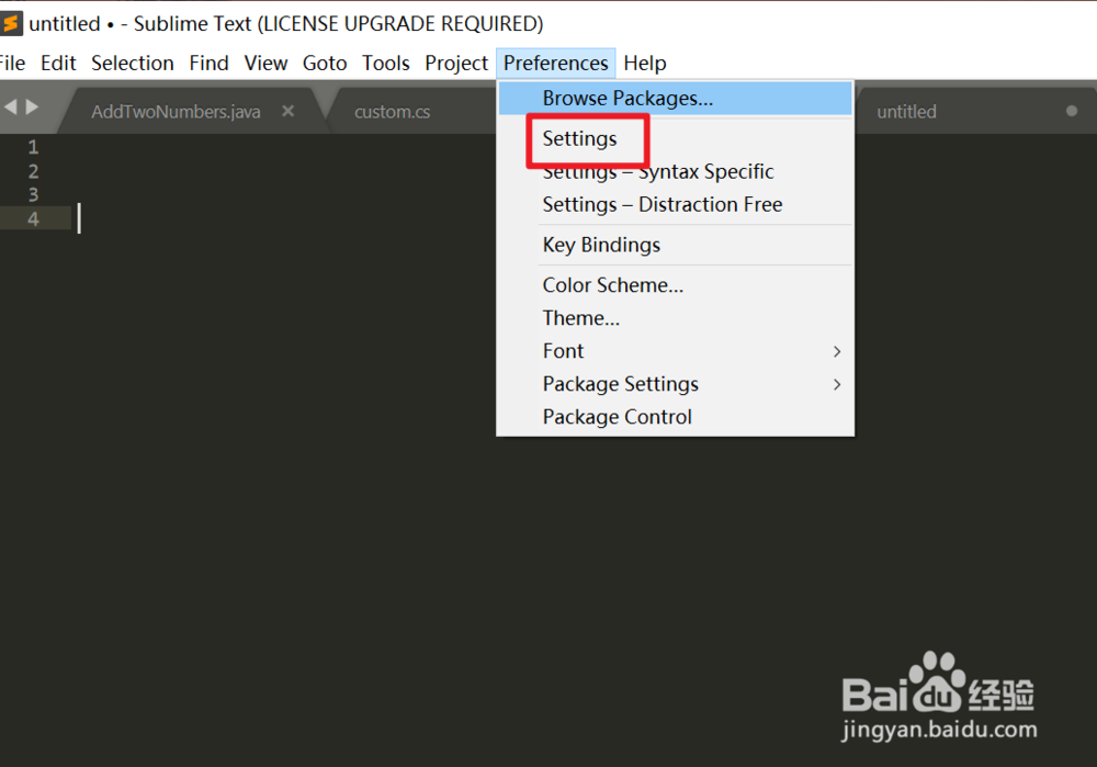 sublime text3 特性设置