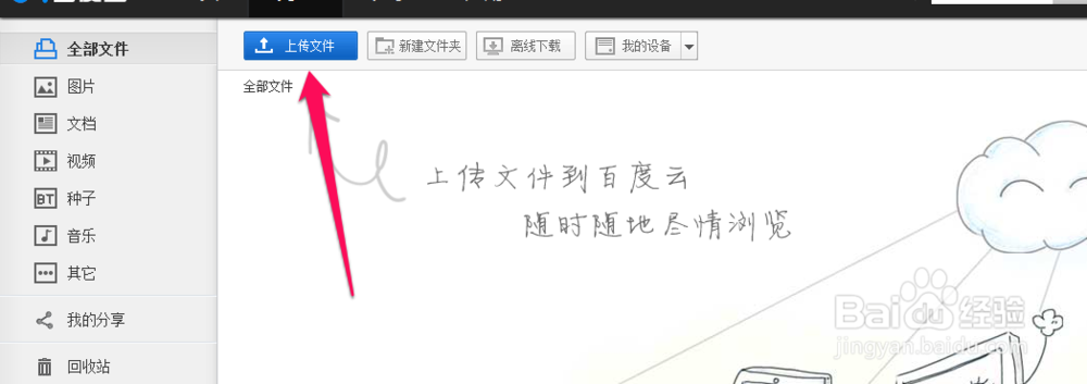 百度云怎么上传资料
