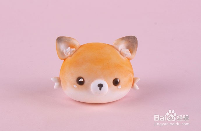 马卡龙狐狸粘土制作教程