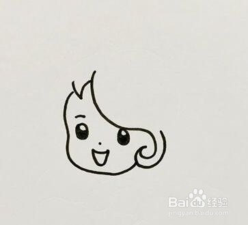 美人鱼简笔画画法