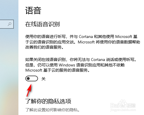 Win10电脑如何开启在线语音识别