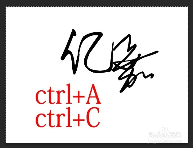 photoshop运用技巧：[38]如何提取签名字的文字
