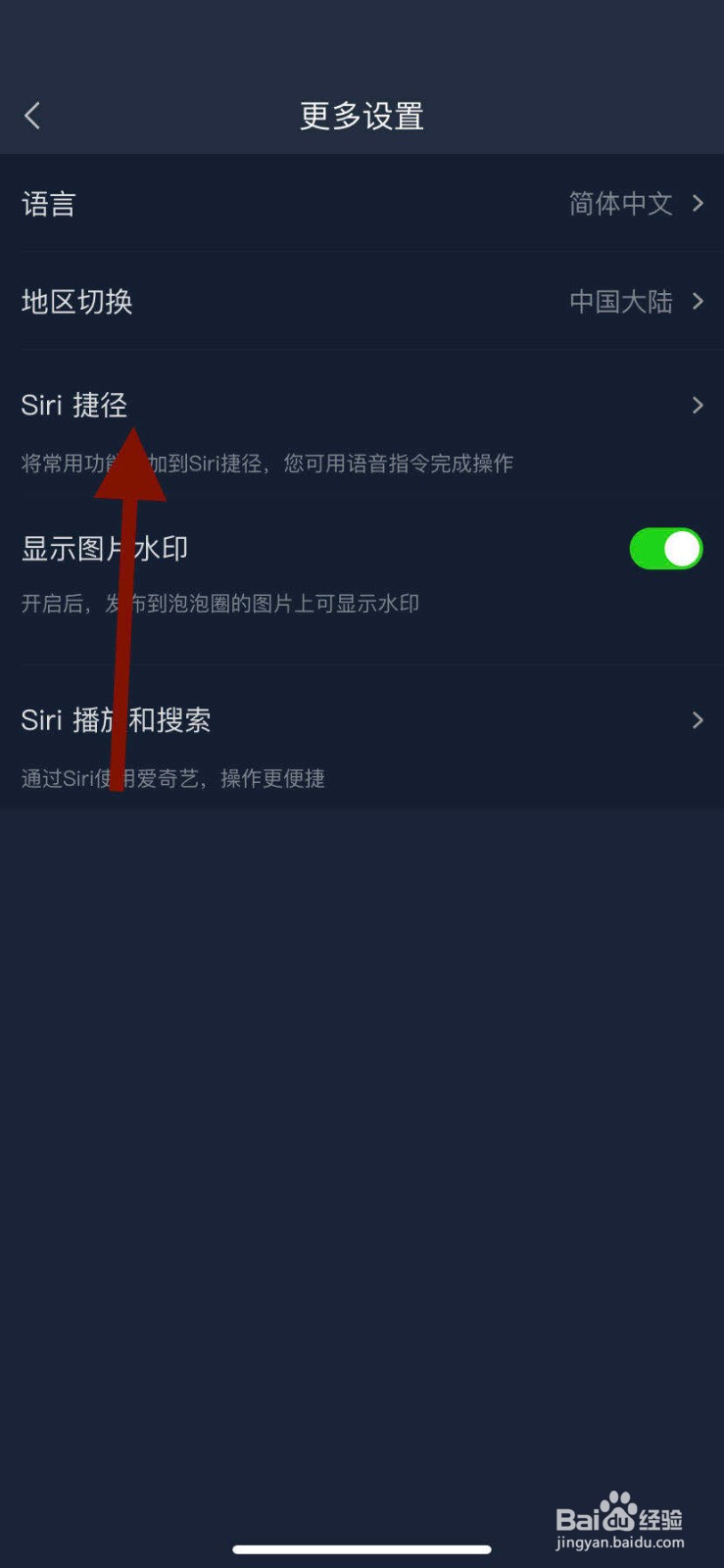 手机爱奇艺如何开启Siri语音搜索捷径