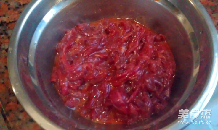 茭笋炒牛肉丝