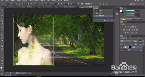 如何用小技巧实现PS的双重曝光？