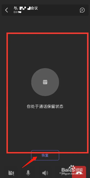 Microsoft Teams开会时从哪可进入通话保留状态