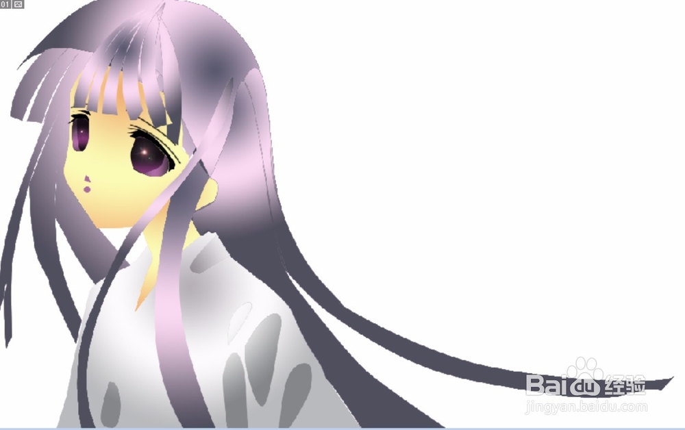 卡通美少女图片