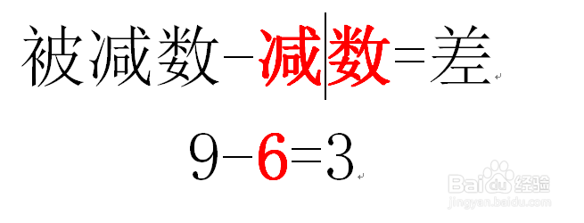 减数 被减数 差是怎样区分的?