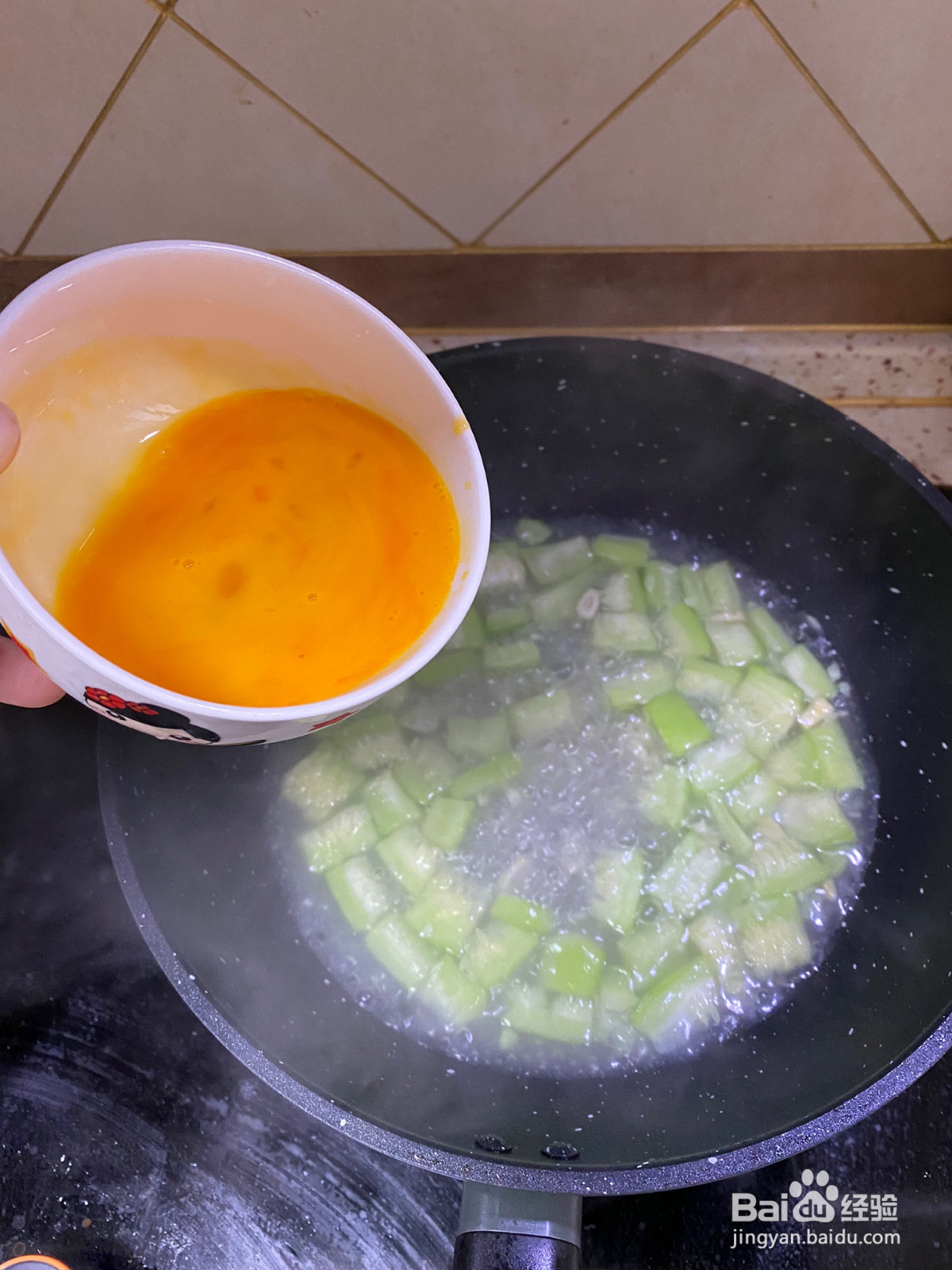 虾皮丝瓜蛋汤的做法