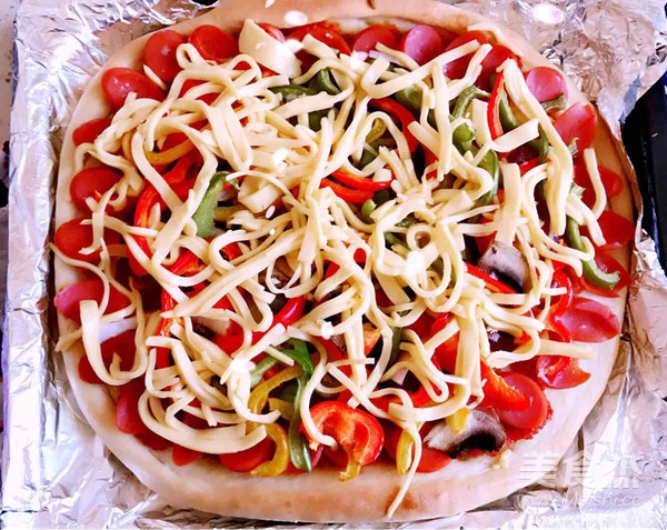 火腿肠披萨的做法