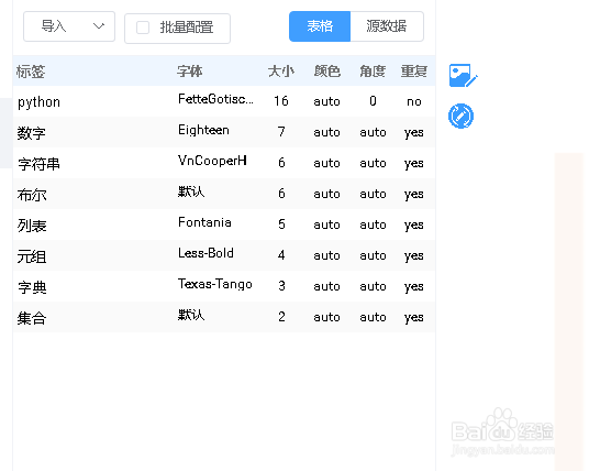 如何使用微词云工具绘制python语言基本数据类型