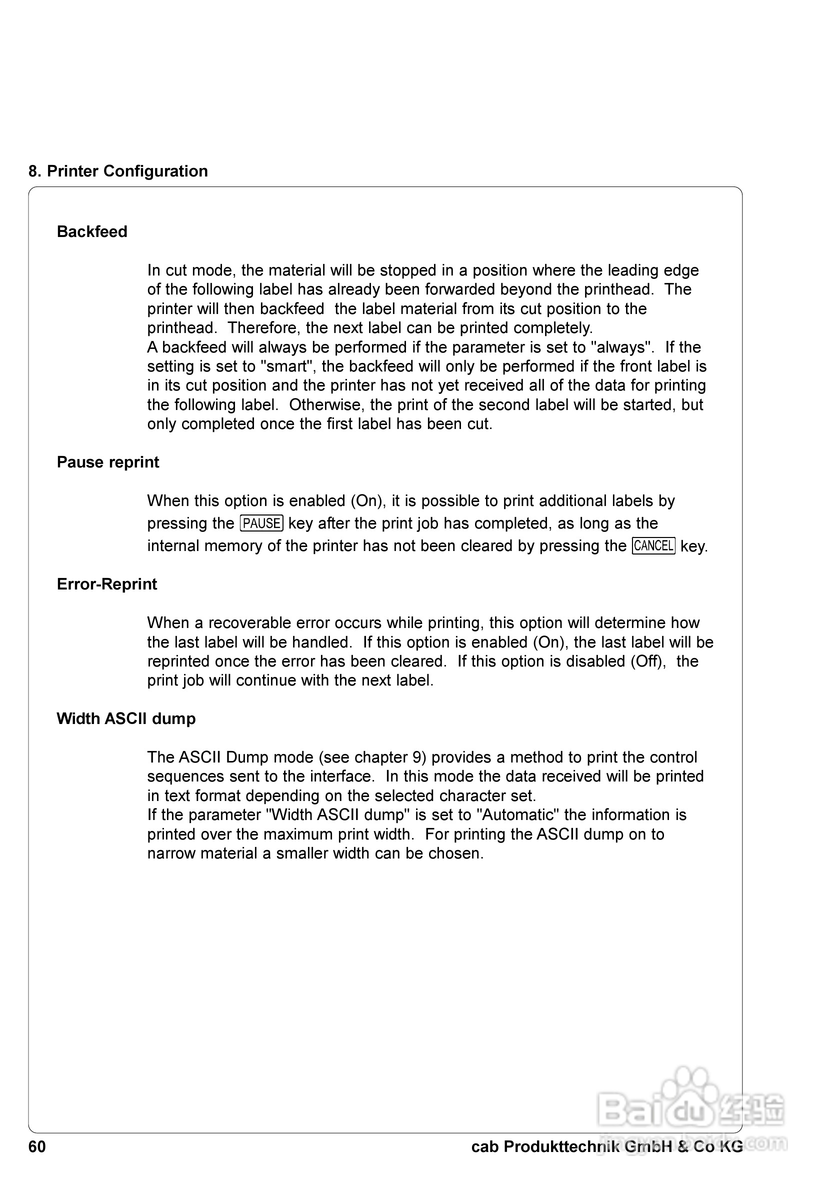 cab A8300打印机使用说明书:[6]