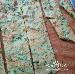 虾皮苦苣饼制作步骤