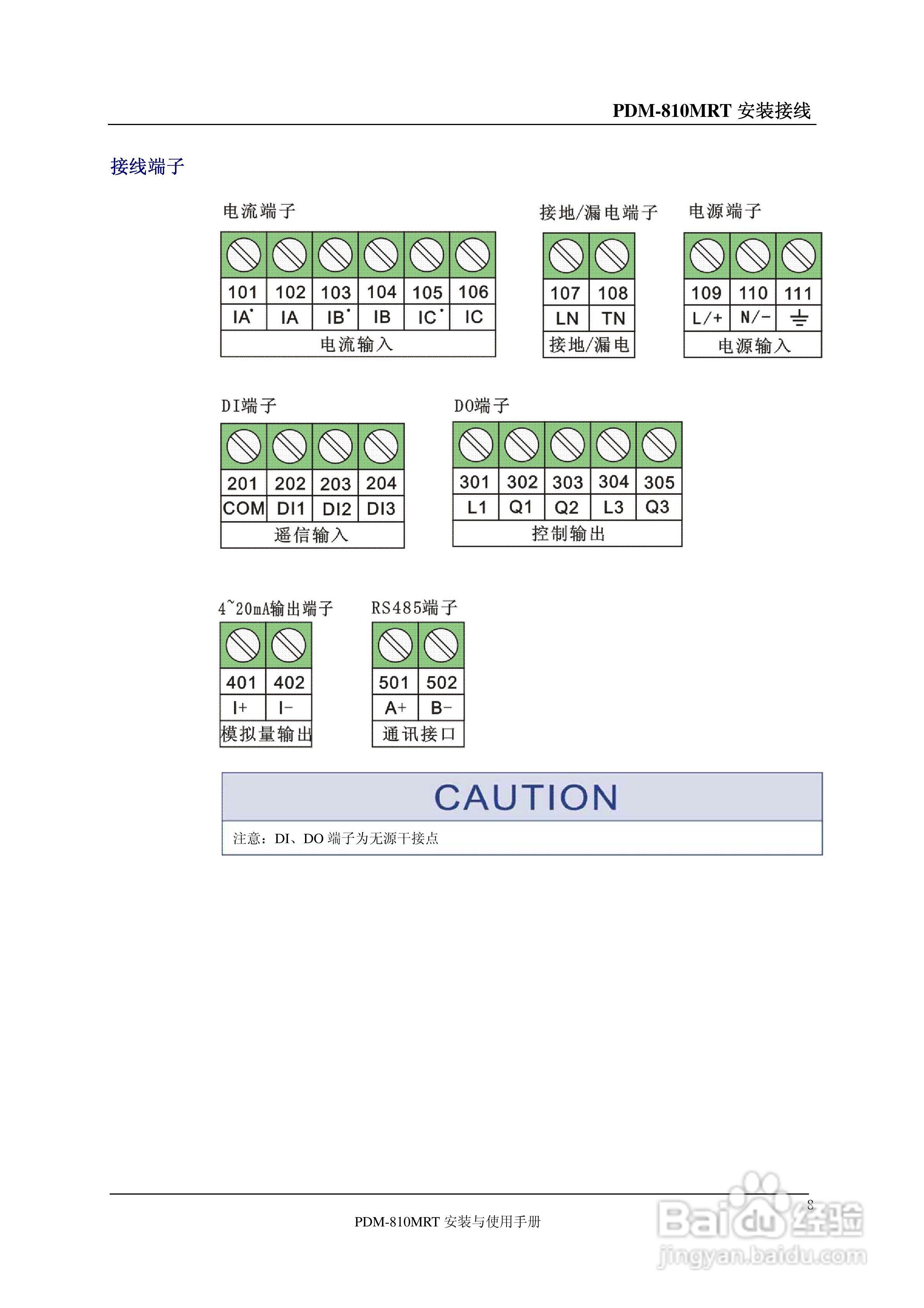 丹东华通PDM-810MRT仪表说明书:[1]