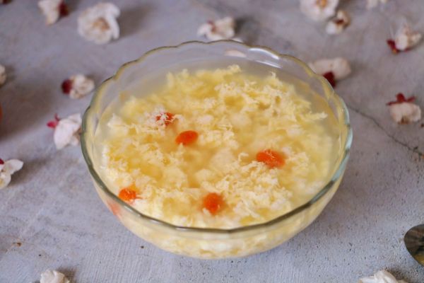 开胃滋补枸杞米酒蛋花汤