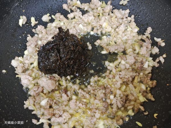 榄菜肉末四季豆