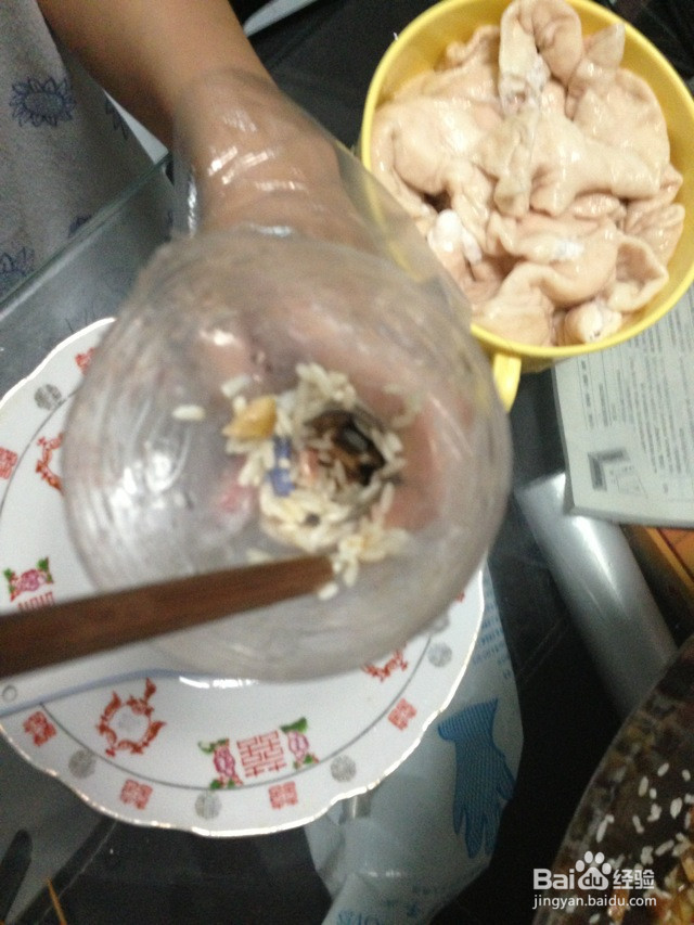 糯米灌猪肠的做法