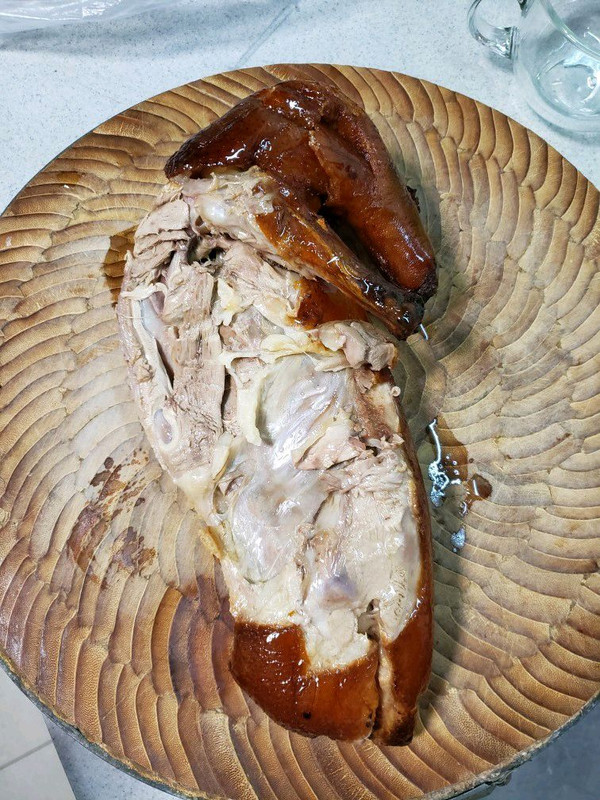 白菜豆腐粉丝鸭架汤