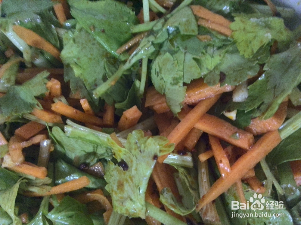 芹菜凉拌胡萝卜