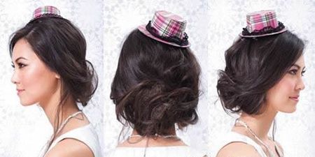 怎样搭配Mini帽子俏丽发型