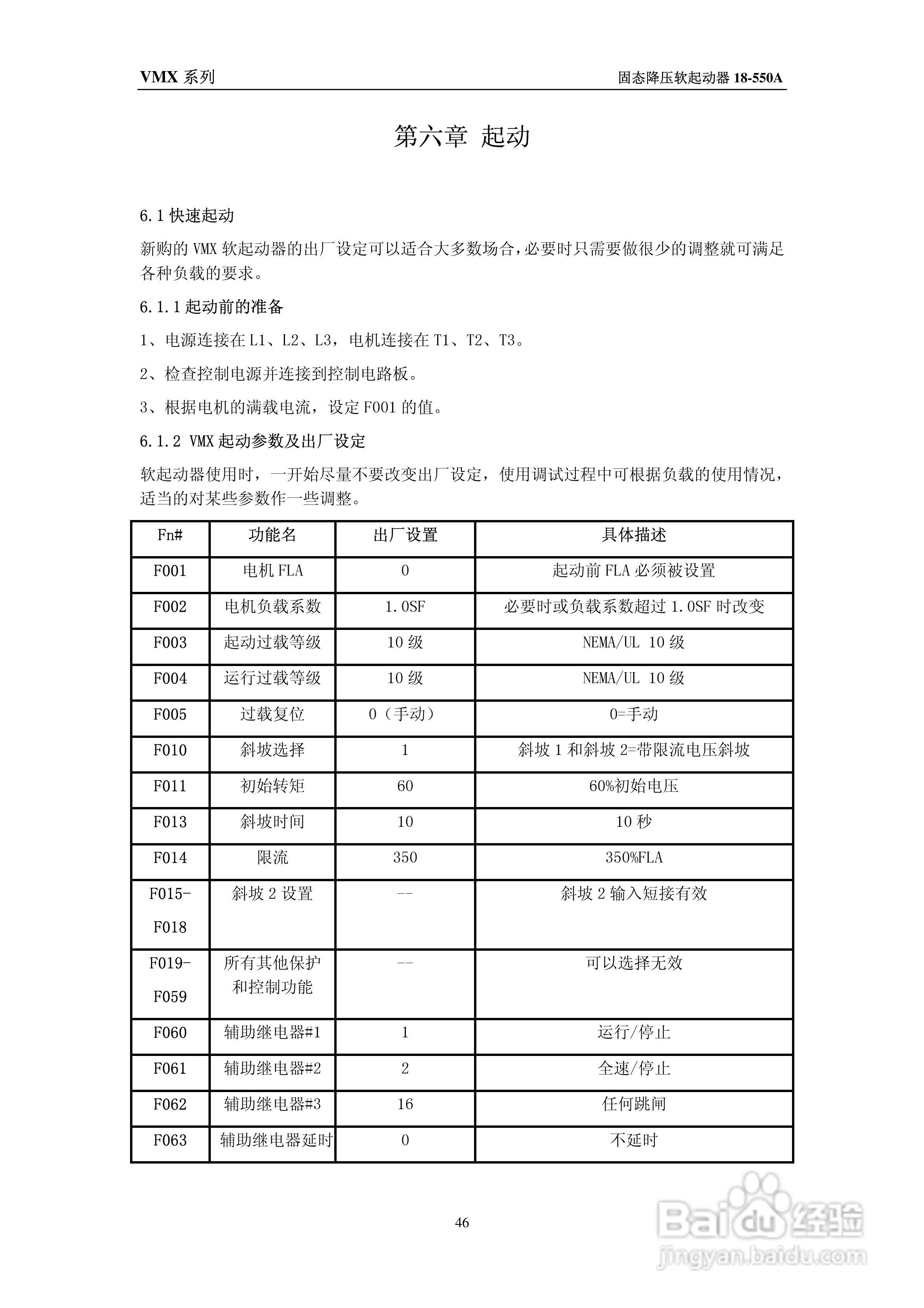 VMX-550-BP软起动器使用维护手册:[5]