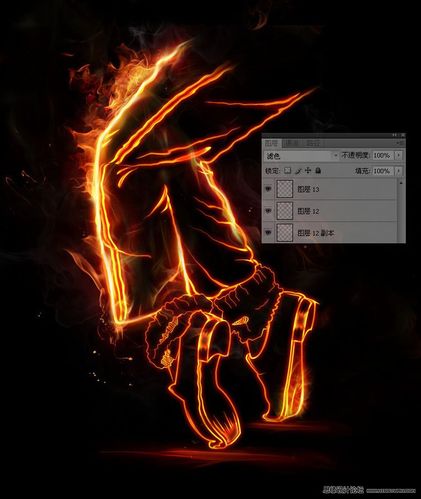 怎样用Photoshop制作燃烧效果的人物和字体
