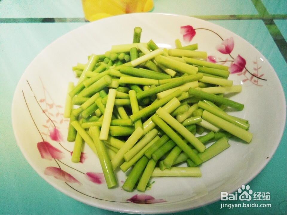 #美食# 蒜苔炒肉丝怎么做