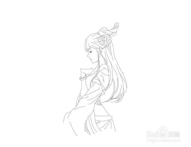 古风仙女少女心简笔画如何画