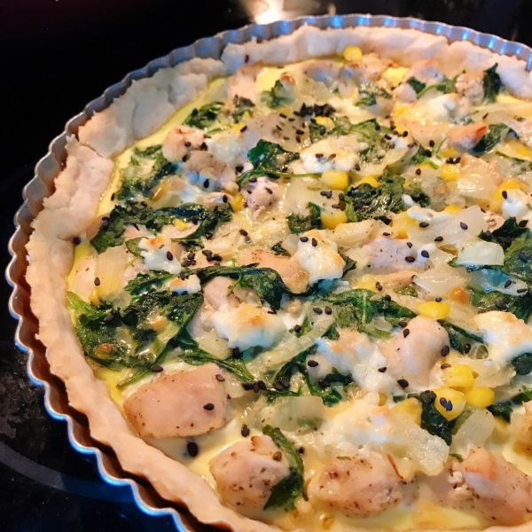 鸡胸肉菠菜咸派