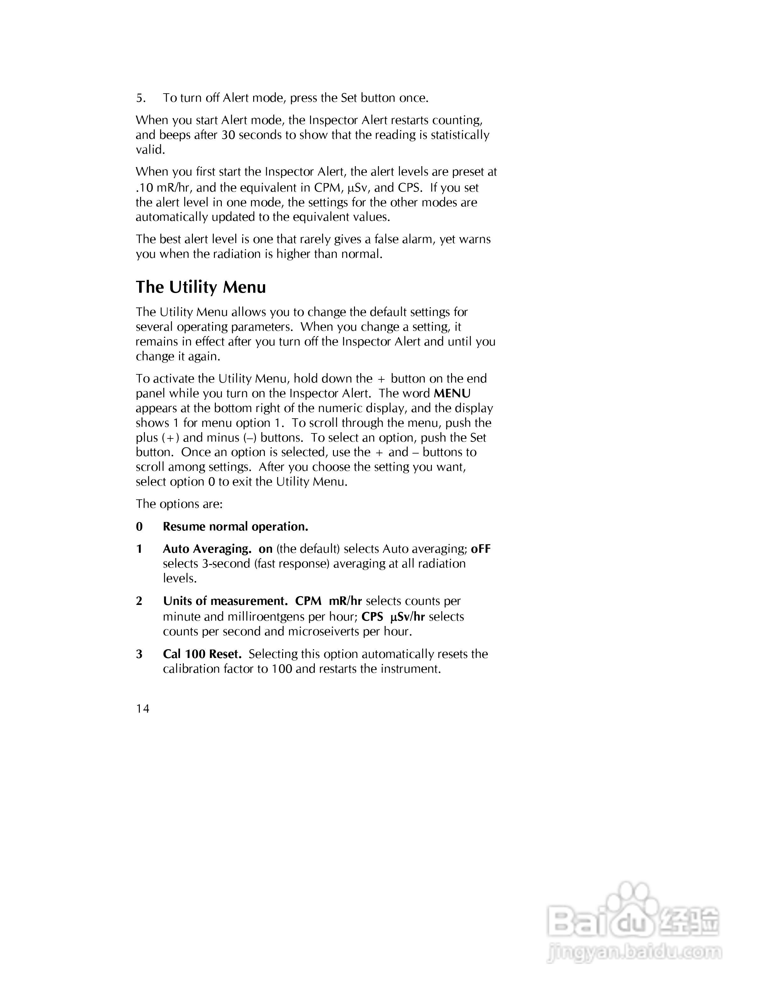 Inspector alert 辐射检测仪说明书:[2]