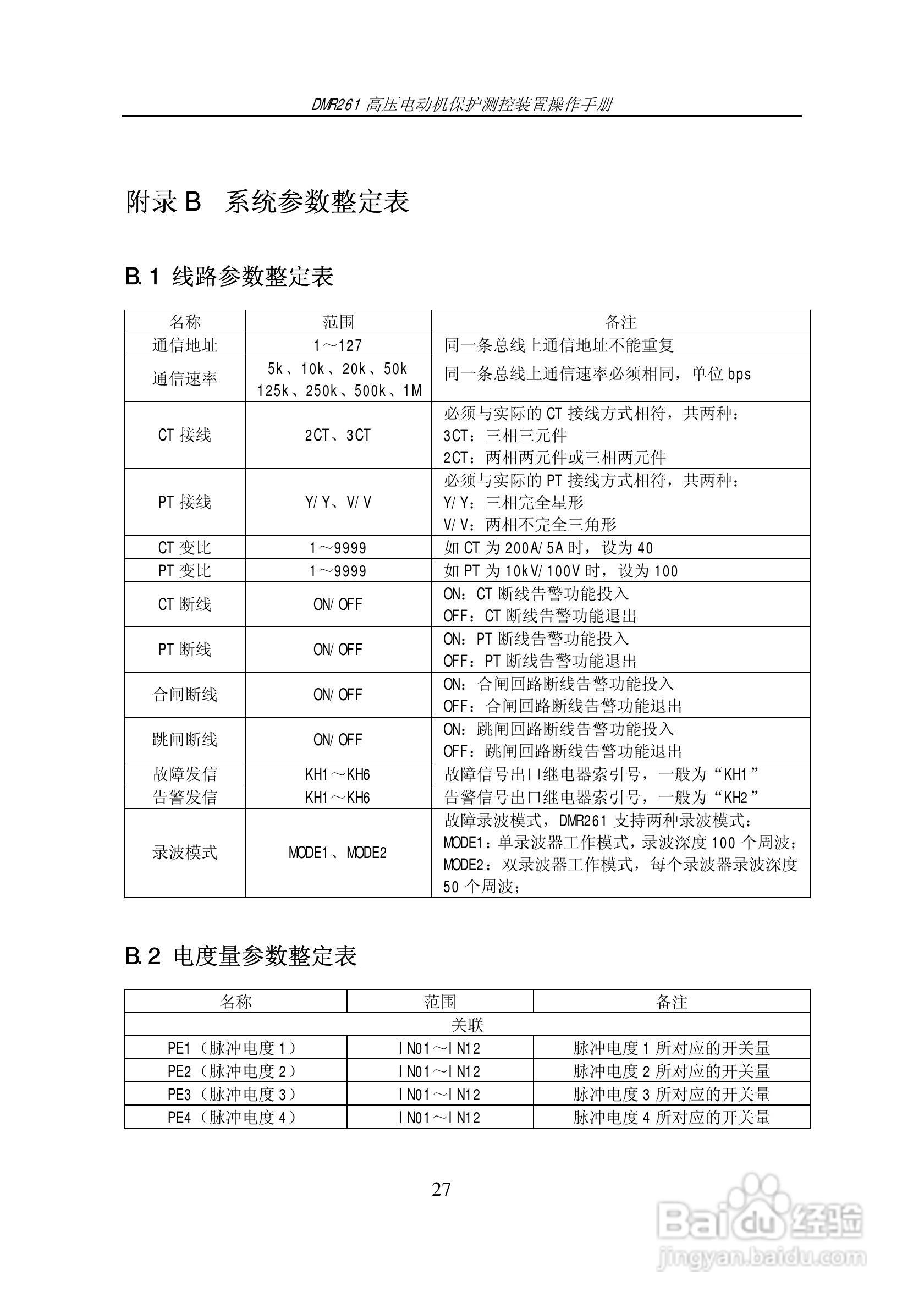 DMR261高压电动机保护测控装置操作手册:[3]