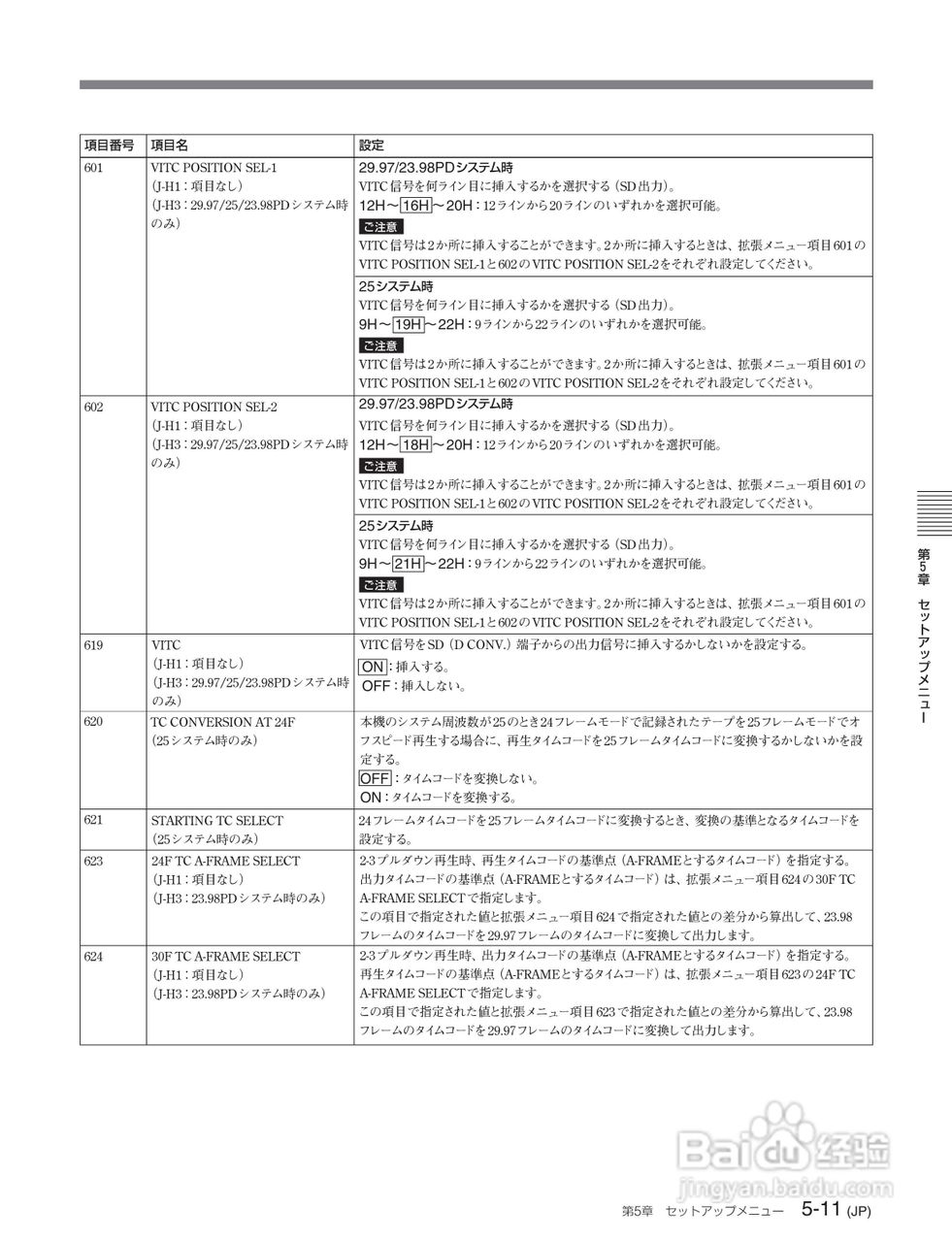 SONY J-H1 J-H3 编辑机说明书:[5]