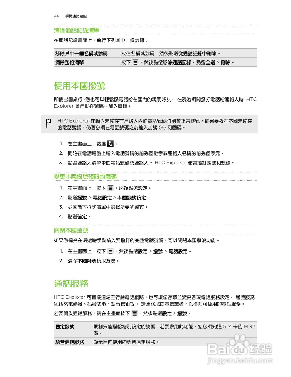 多普达HTC Explorer A310e手机使用说明书:[5]