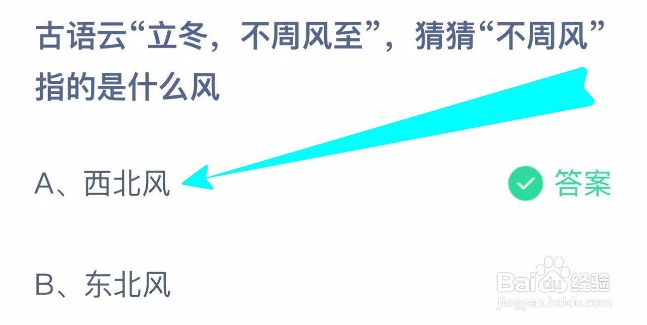 蚂蚁小课堂11.7立冬，不周风至”风”指的什么风