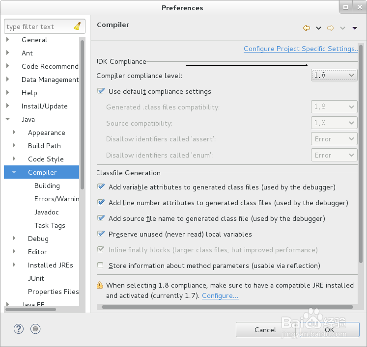 eclipse安装jdk1.8、tomcate8.0