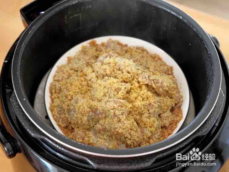 家常小米蒸排骨