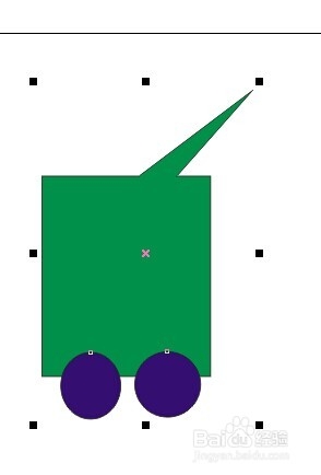 corelDRAW中如何倾斜图形对象