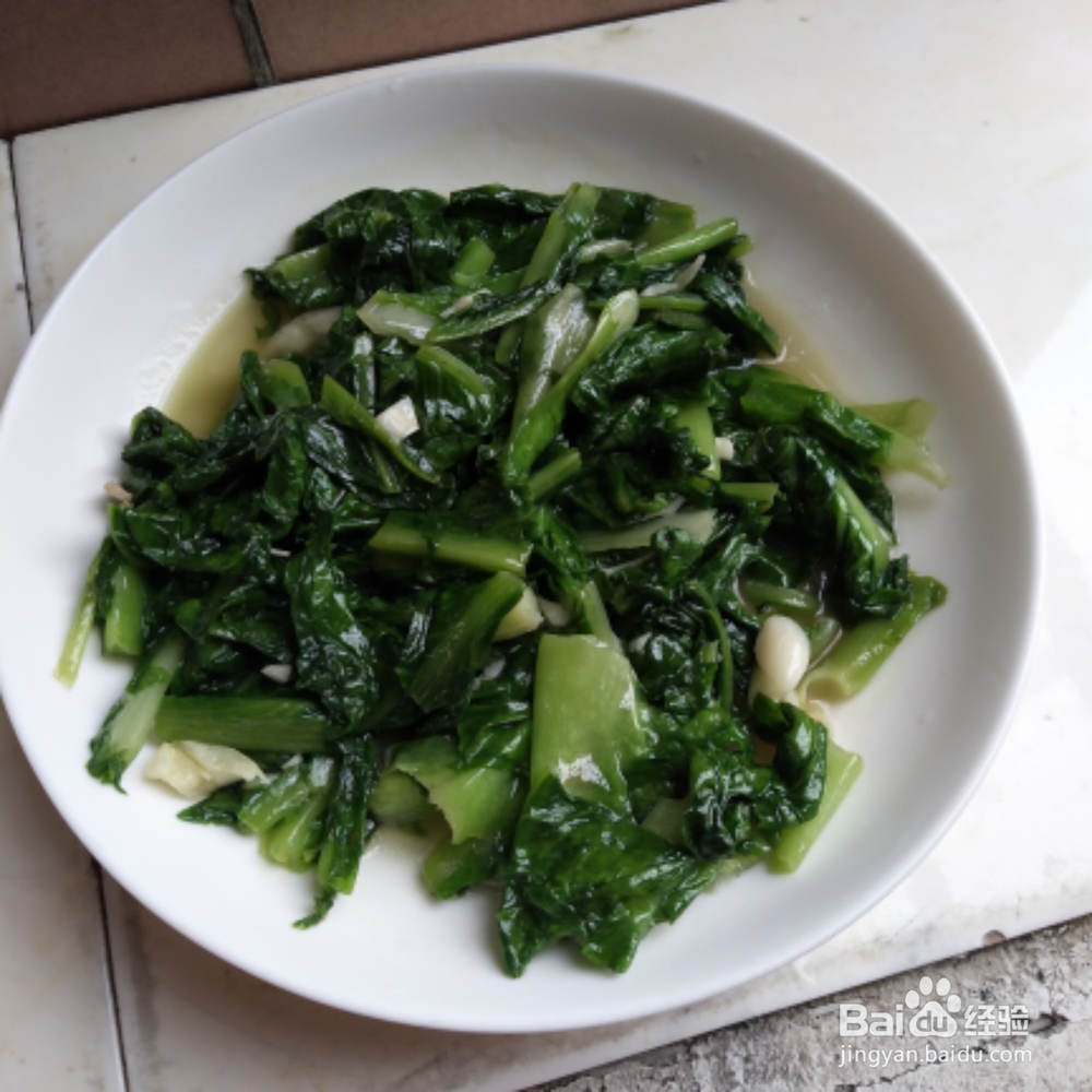 白麦菜的简单做法