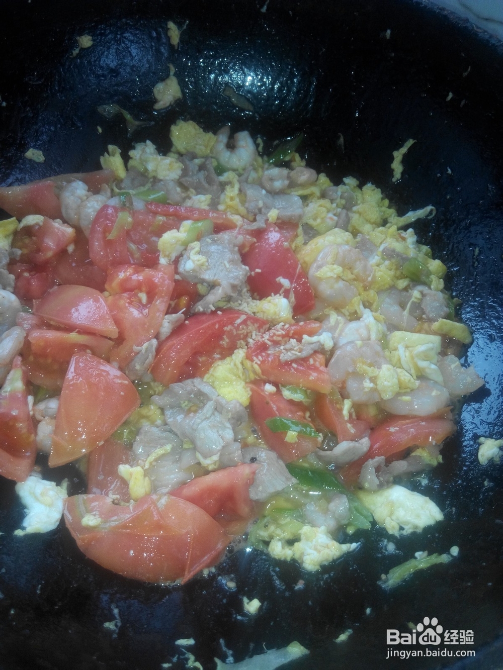 鸡蛋西红柿烩虾仁