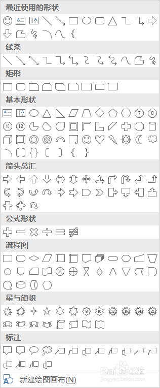 Word简易图形插入教程。